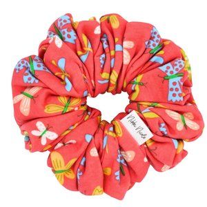 Large Hair Scrunchie Butterfly Print Large Knit Hari Scrunchie